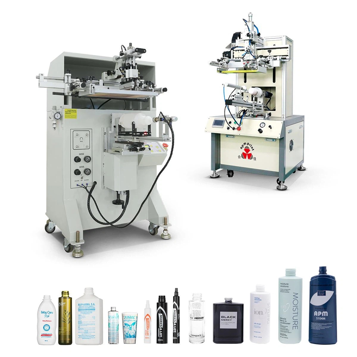 Hálfur sjálfvirkur skjáprentari